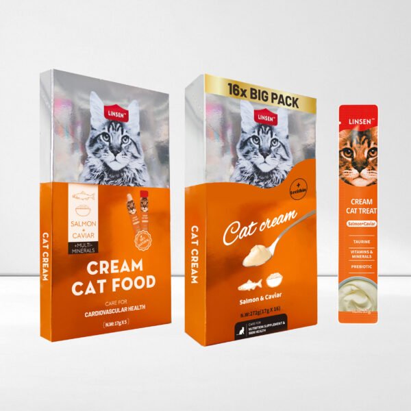 Wet Food 17g Cats Cream Treats Cat Snacks-salmon+caviar